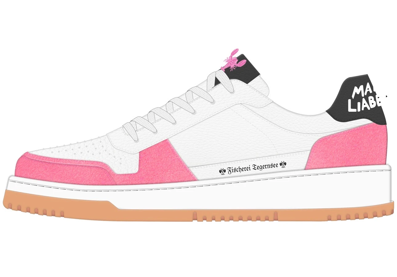 Fischerei Tegernsee Sneaker mit Firmenlogo – Designentwurf